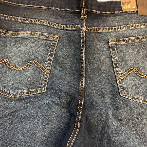 Very Big Navy blue Men’s stretch Jeans Urban Star Brand relaxed fit straight leg - Picture 8 of 10